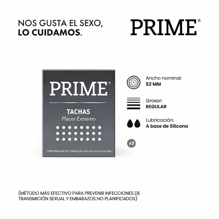 Preservativos Prime tachas