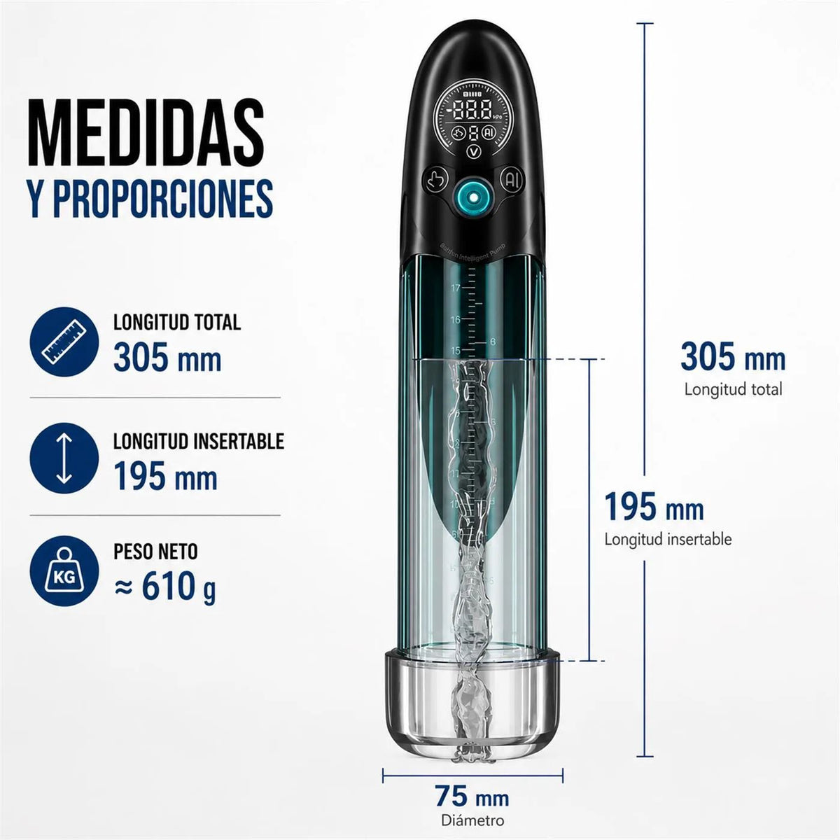 Bomba de vacío y  Masturbador PRO
