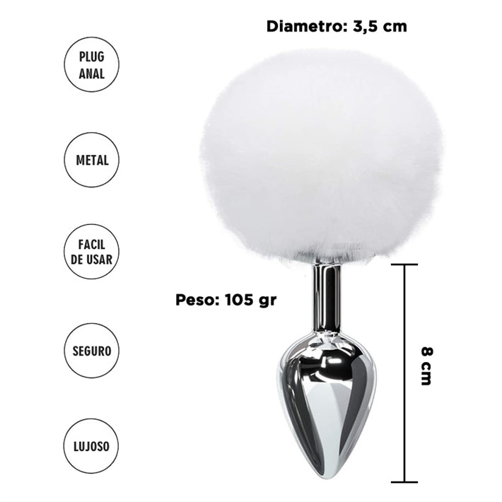 Plug Bunny Blanca